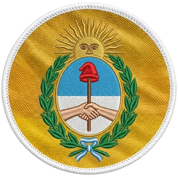 Escudo bordado de Argentina