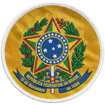 Escudo bordado de Brasil