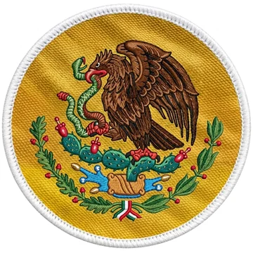 Escudo bordado de México