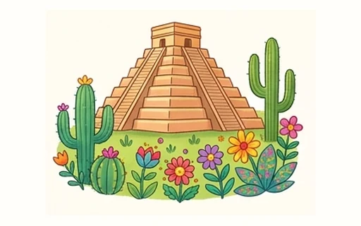 Tarjeta ilustrada de México